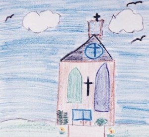 church_crayon